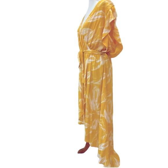 City Chic Maxi Dress 22 XL Plus Size Long Dress Tropical Bohemian Cruise Resort - Picture 6 of 15